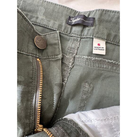 Unionbay Green Camo Jeans Size 6 with Pockets NWT - Picture 3 of 6